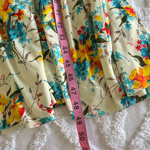 Handmade Vintage 70's Boho Hippie V-Neck Floral Sleeveless Maxi Dress - Picture 9 of 9